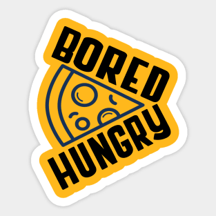 Bored Hungry Pizza Sticker